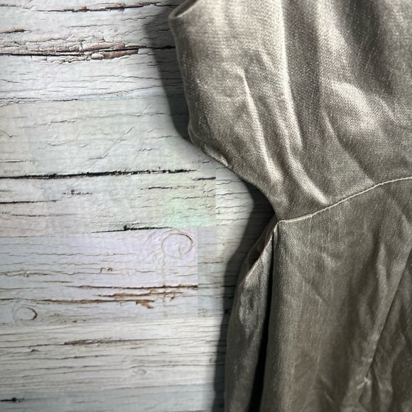 Topshop cut out dress gold silver midi size 6 - Picture 9 of 16